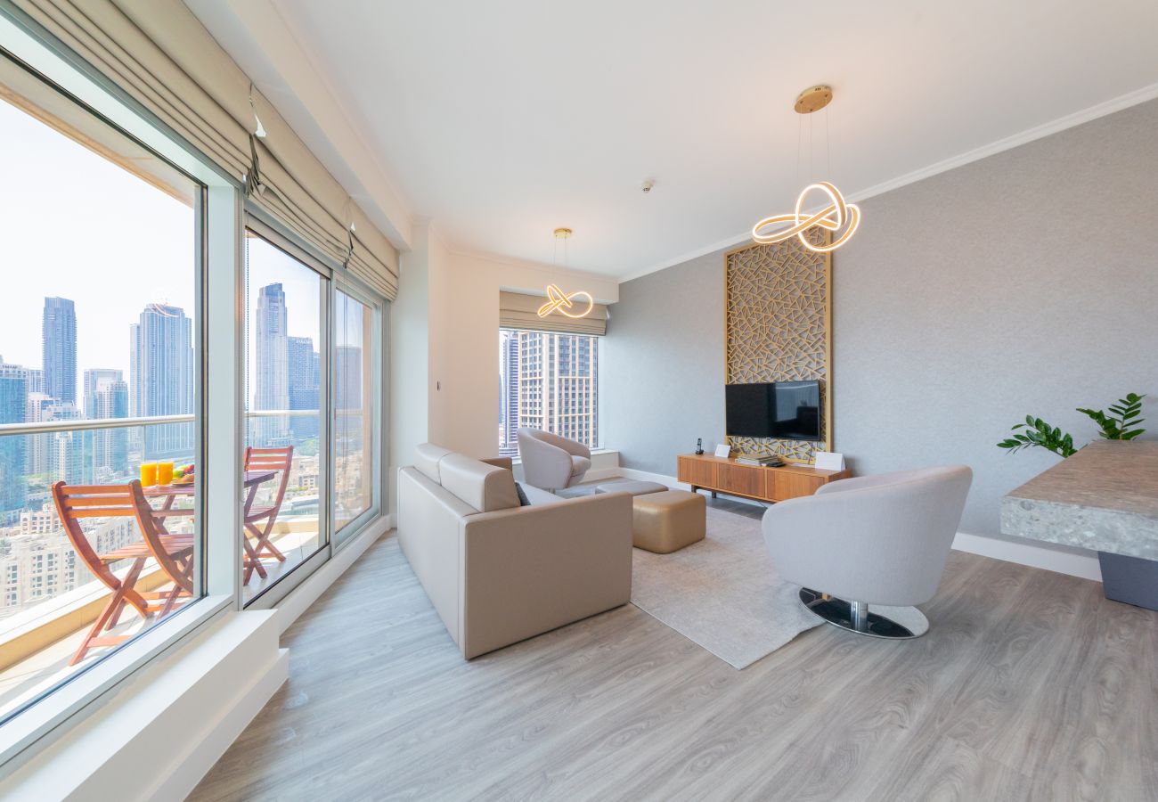 Apartment in Dubai - Astounding 2BR With Burj Khalifa View