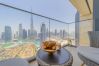Apartment in Dubai - Chic 2BR w/ Exquisite Burj Khalifa & fountain View