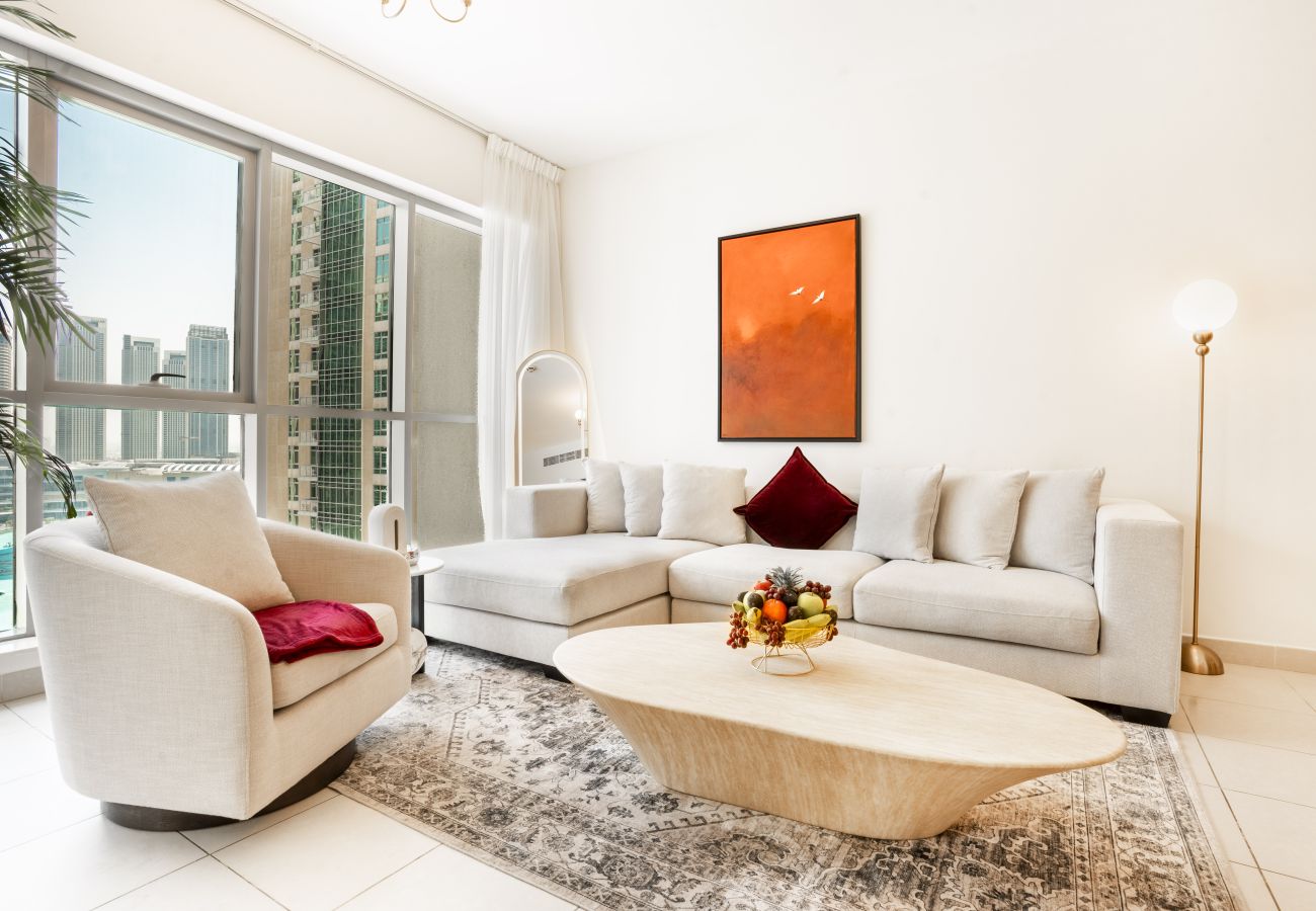 Apartment in Dubai - Contemporary 2BR Apt w/ Burj Khalifa & Fountain Views